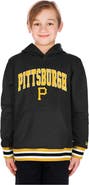 New Era Youth New Era Black Pittsburgh Pirates Knit Trim Pullover Hoodie