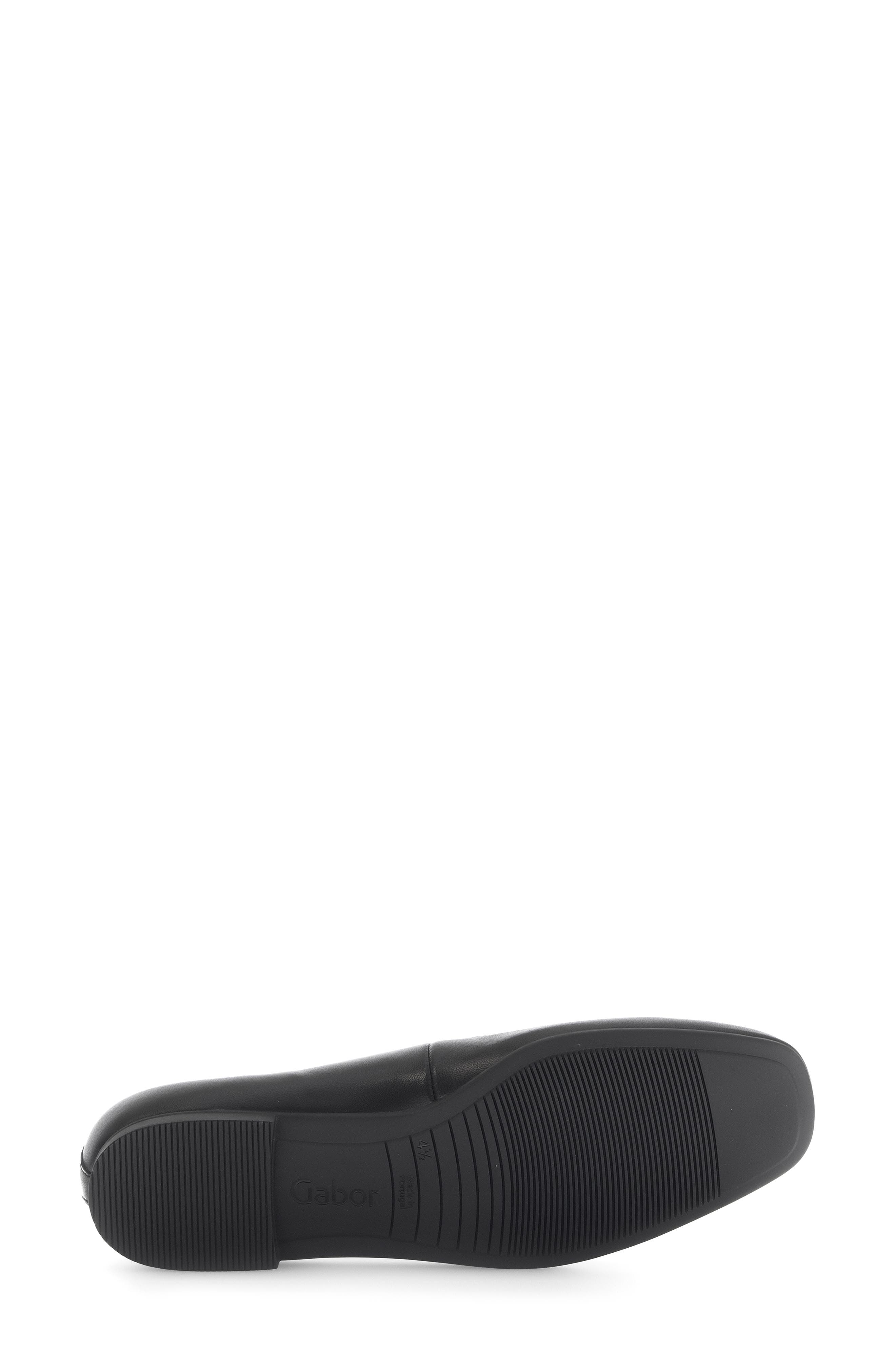 Gabor Square Toe Ballet, Alternate, color, Black