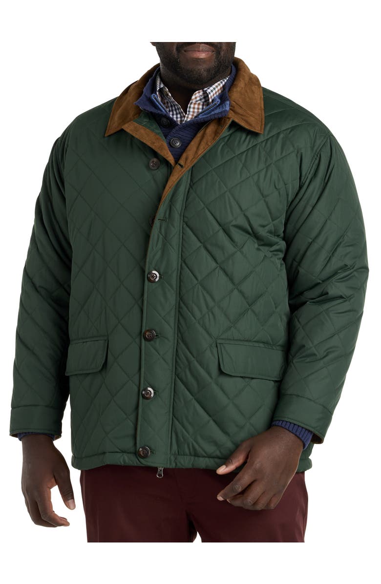 Oak Hill by DXL Quilted Walking Coat, Alternate, color, 