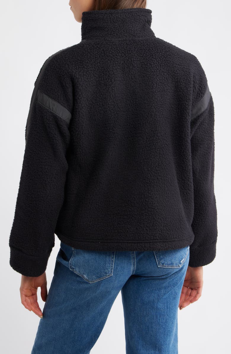 Helly Hansen Imperial High Pile Fleece Half Zip Pullover, Alternate, color, Black