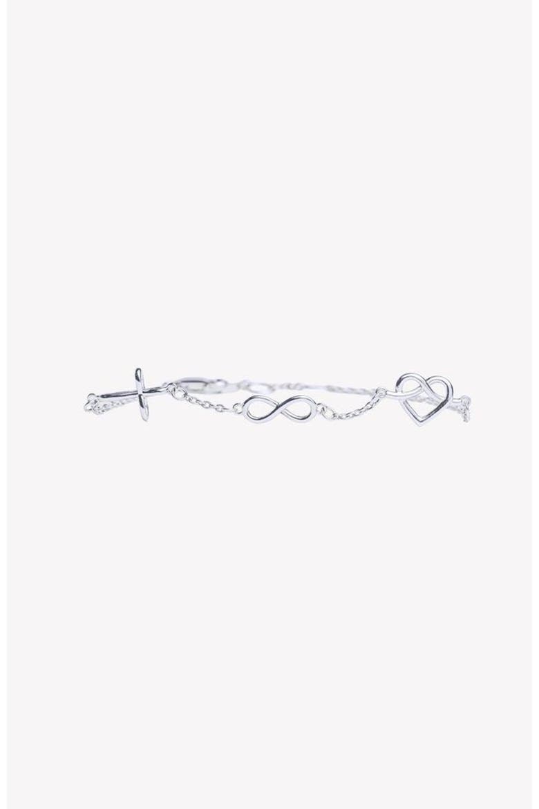 Faith, Hope, Love Bracelet, Main, color, Sterling Silver