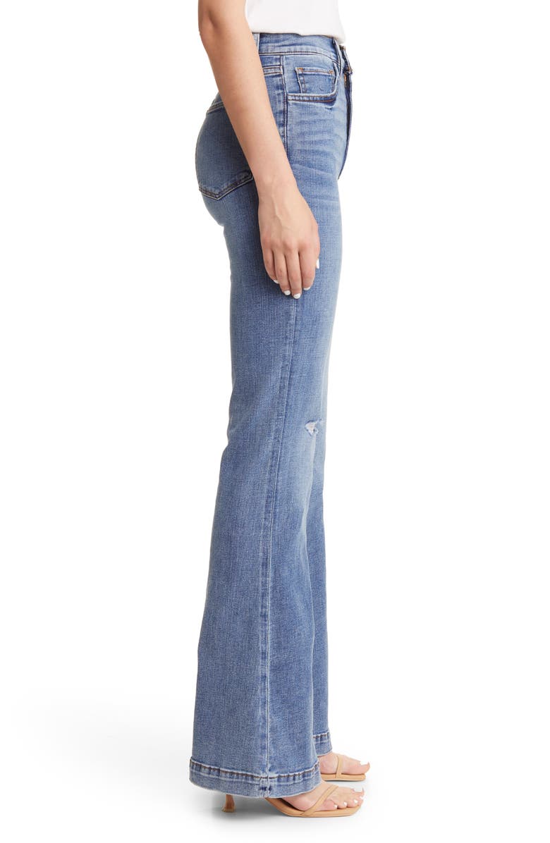 Joe's The Molly Ripped High Waist Flare Jeans, Alternate, color,