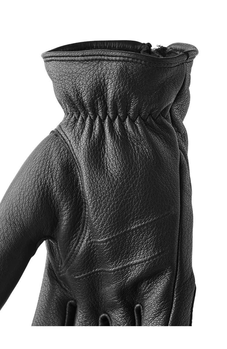 Hestra Keith Leather Gloves, Alternate, color, Black