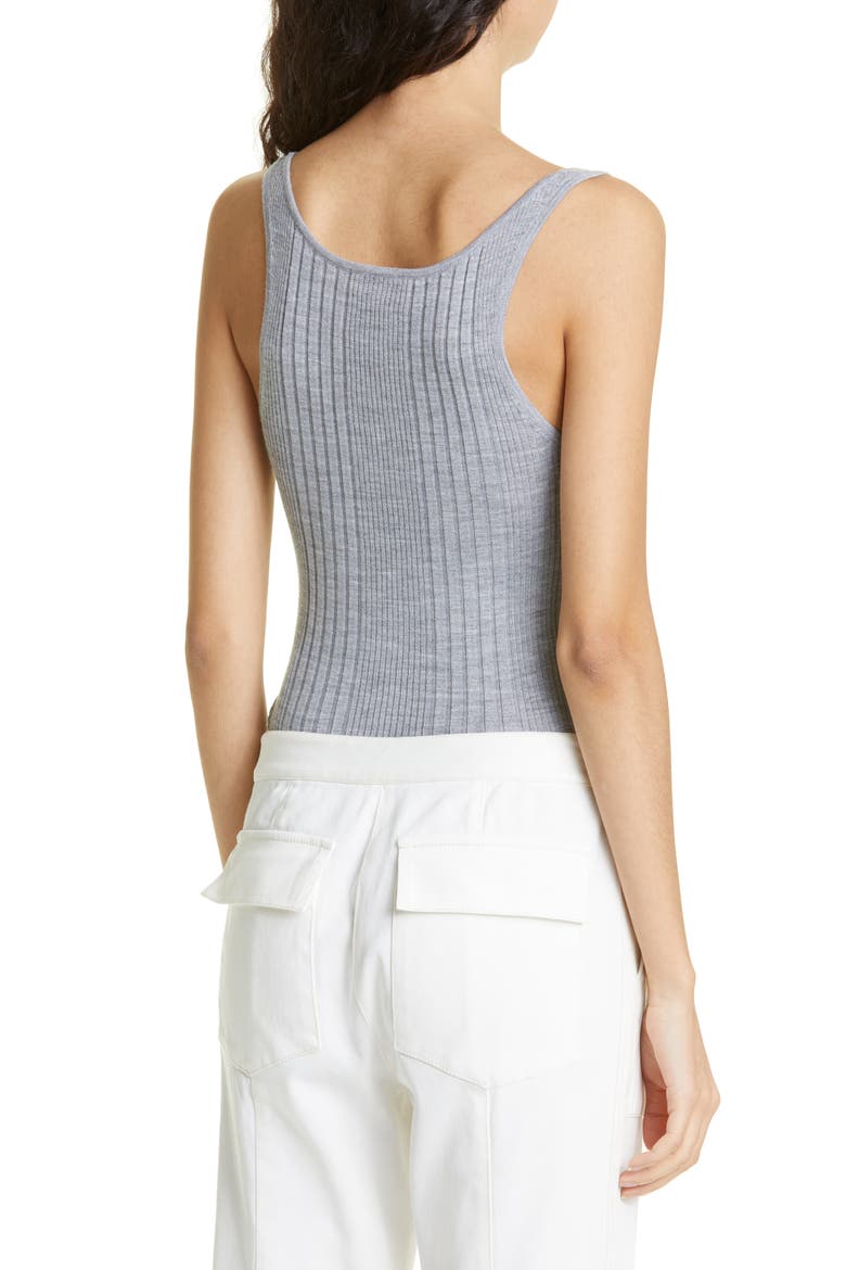 Second Base Silk Blend Tank Top, Alternate, color, MEDIUM HEATHER GREY