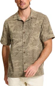 Tommy Bahama Coastal Ease IslandZone® Palms Print Camp Shirt