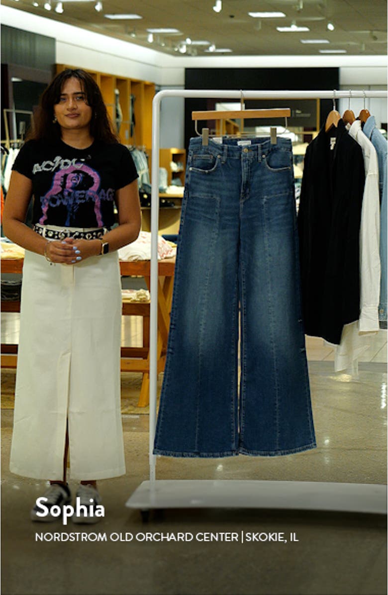 Good Waist Center Seam Palazzo Jeans, sales video thumbnail