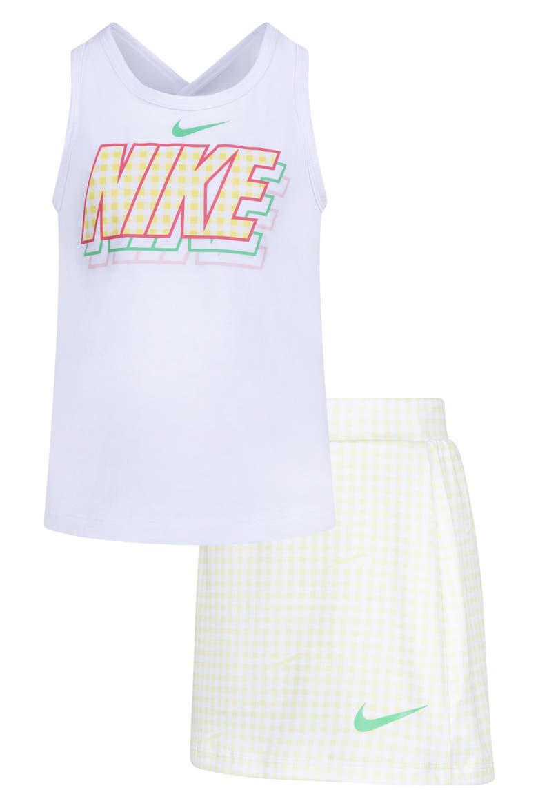 Kids' Tank & Shorts Set, Main, color, CITRON TINT