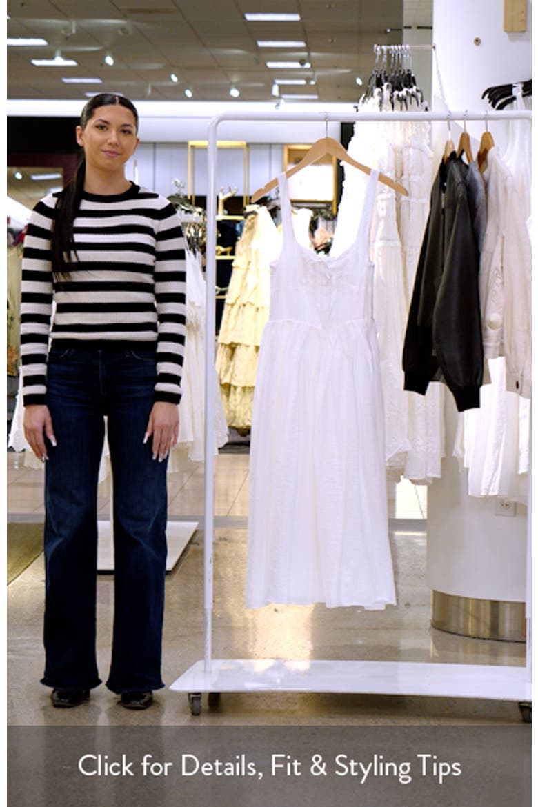 midi dress in store Midi dress with a draped waist and loose sleeves :: LICHI