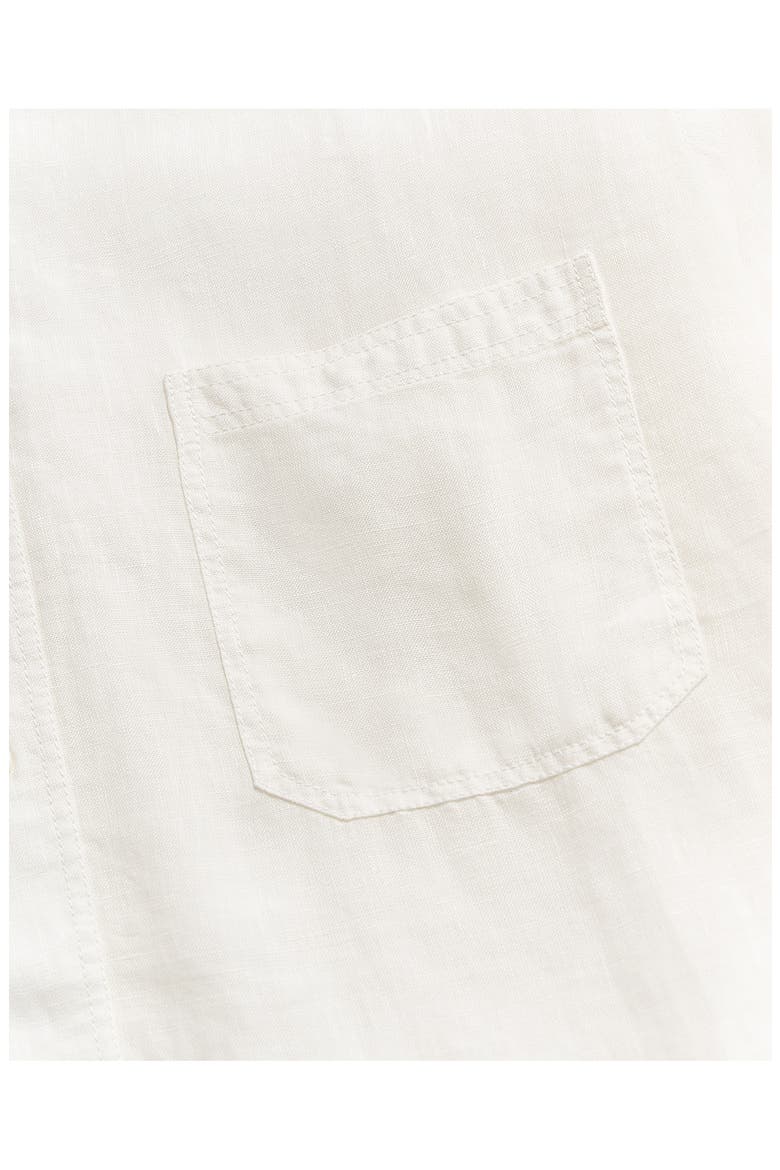 Tuscumbia Standard Fit Linen Button-Down Shirt, Alternate, color, WHITE