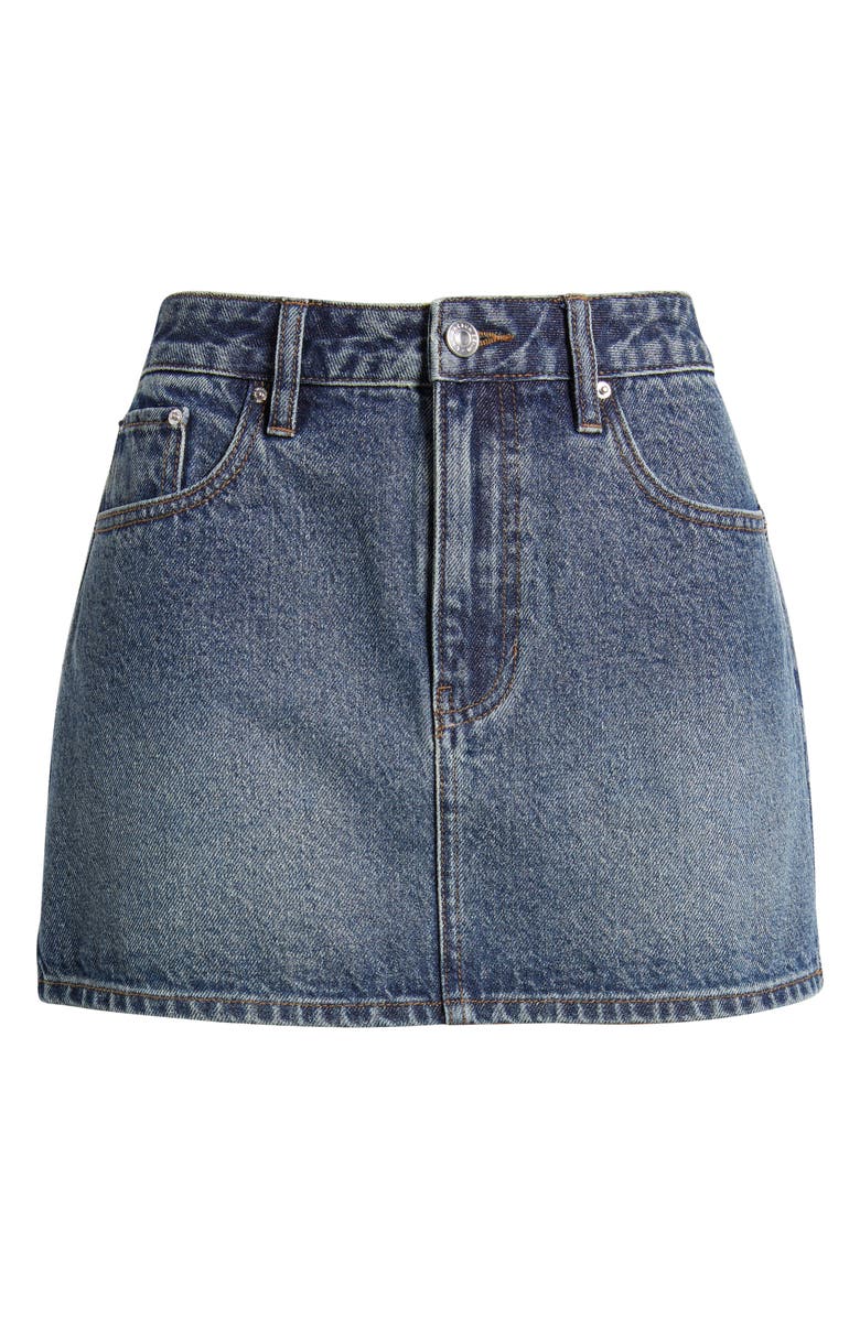 PacSun Mel Denim Miniskirt, Alternate, color, Medium Wash