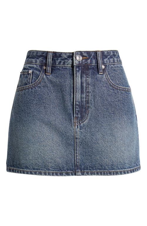 Pacsun Mel Denim Miniskirt In Gray