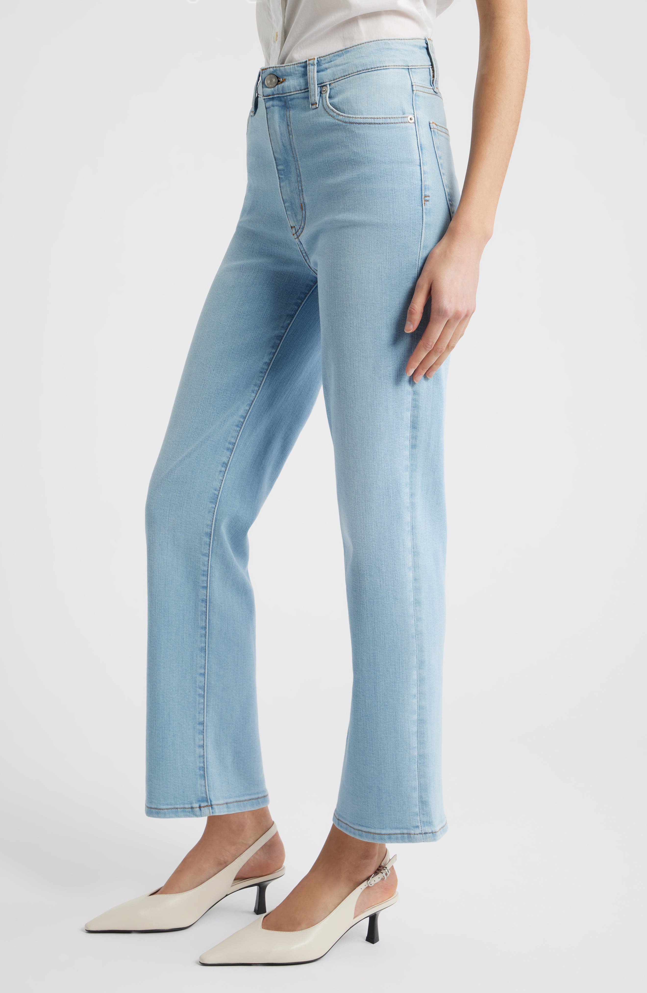 FRAME Le Sleek High Waist Ankle Straight Leg Jeans — фото 3