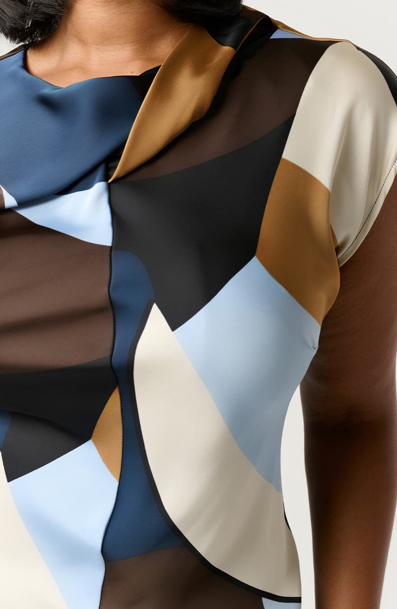 Estelle Jorja Geo Print Sleeveless Dress, Alternate, color, 