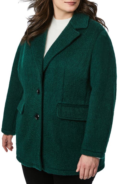 Bernardo Textured Knit Blazer In Green