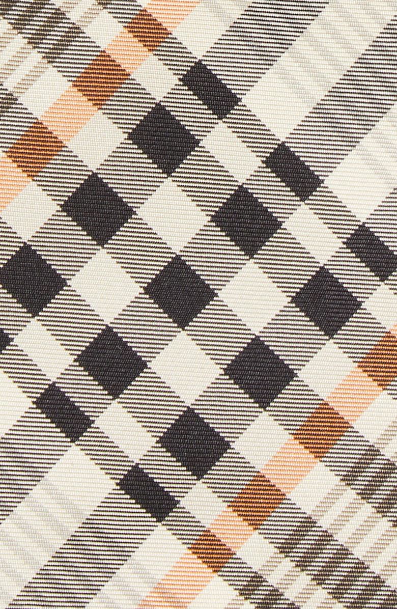 Burberry Manston Check Silk Tie, Alternate, color, Finch Brown Check