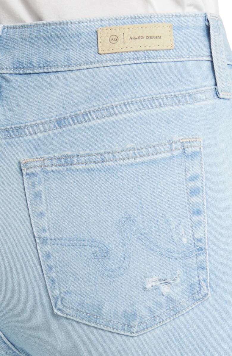 AG Mari Scallop Raw Hem Ankle Slim Jeans, Alternate, color, 