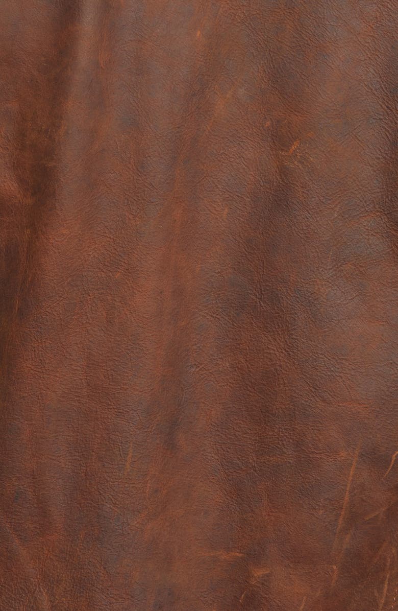 Schott NYC Leather Mechanics Jacket, Alternate, color, Brown