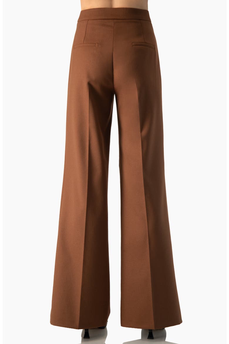 High-Rise Semi-Flare Pants, Alternate, color, Chedron