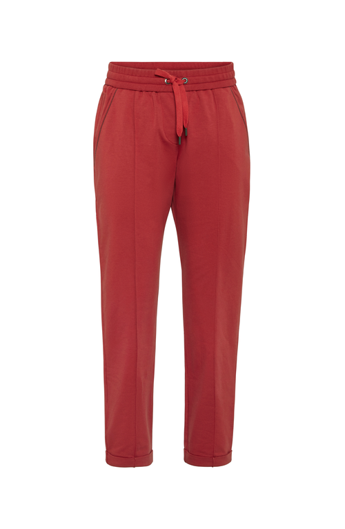 Brunello Cucinelli Track Trousers In Red