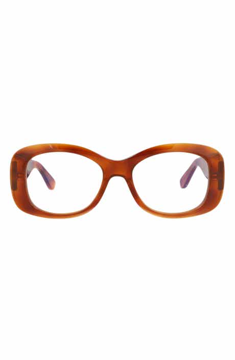Valentino 46mm Oval Optical Glasses