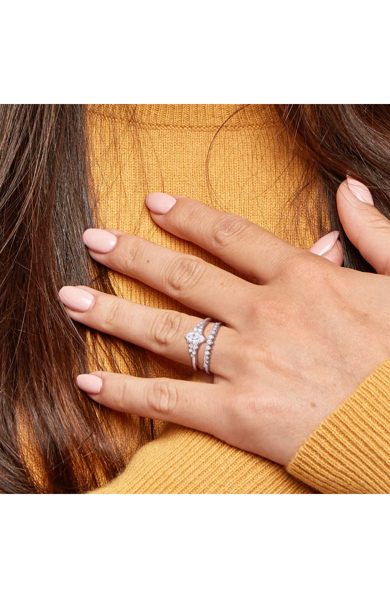 Julianna B. Diamond Marquise Bridal Ring Set 14k, Alternate, color, 14K White Gold