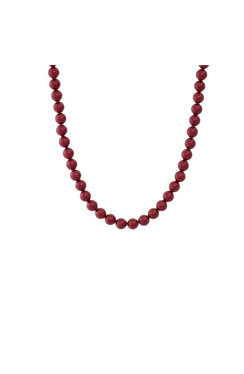 BY ADINA EDEN Bold Burgundy Bead Necklace, Main, color, 