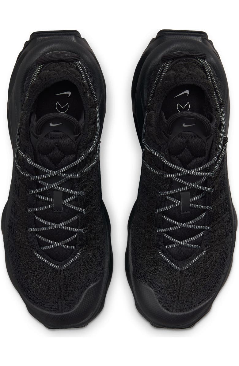 Nike Air Max Flyknit Venture Sneaker, Alternate, color, Black/ Metallic Silver/ Black