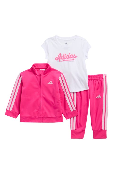 Logo T-Shirt, Tricot Jacket & Joggers Set (Baby)