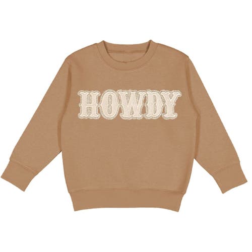 Sweet Wink Howdy Patch Sweatshirt In Brown
