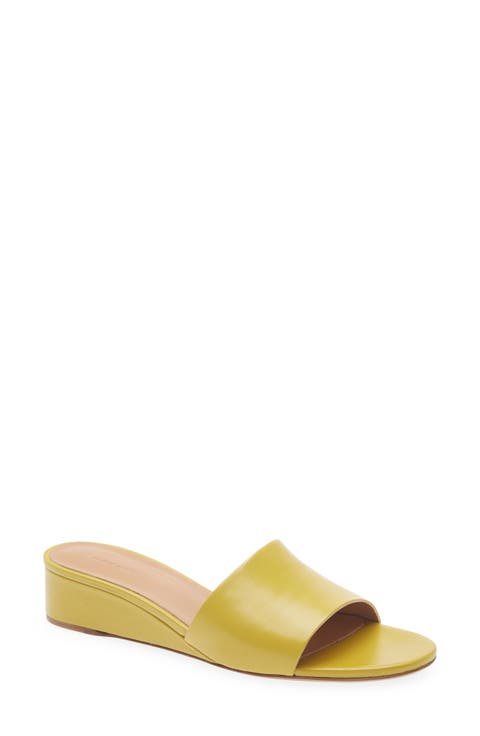 Zeppa Leather Slide Wedge Sandal