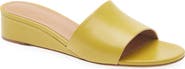 Mansur Gavriel Zeppa Leather Slide Wedge Sandal