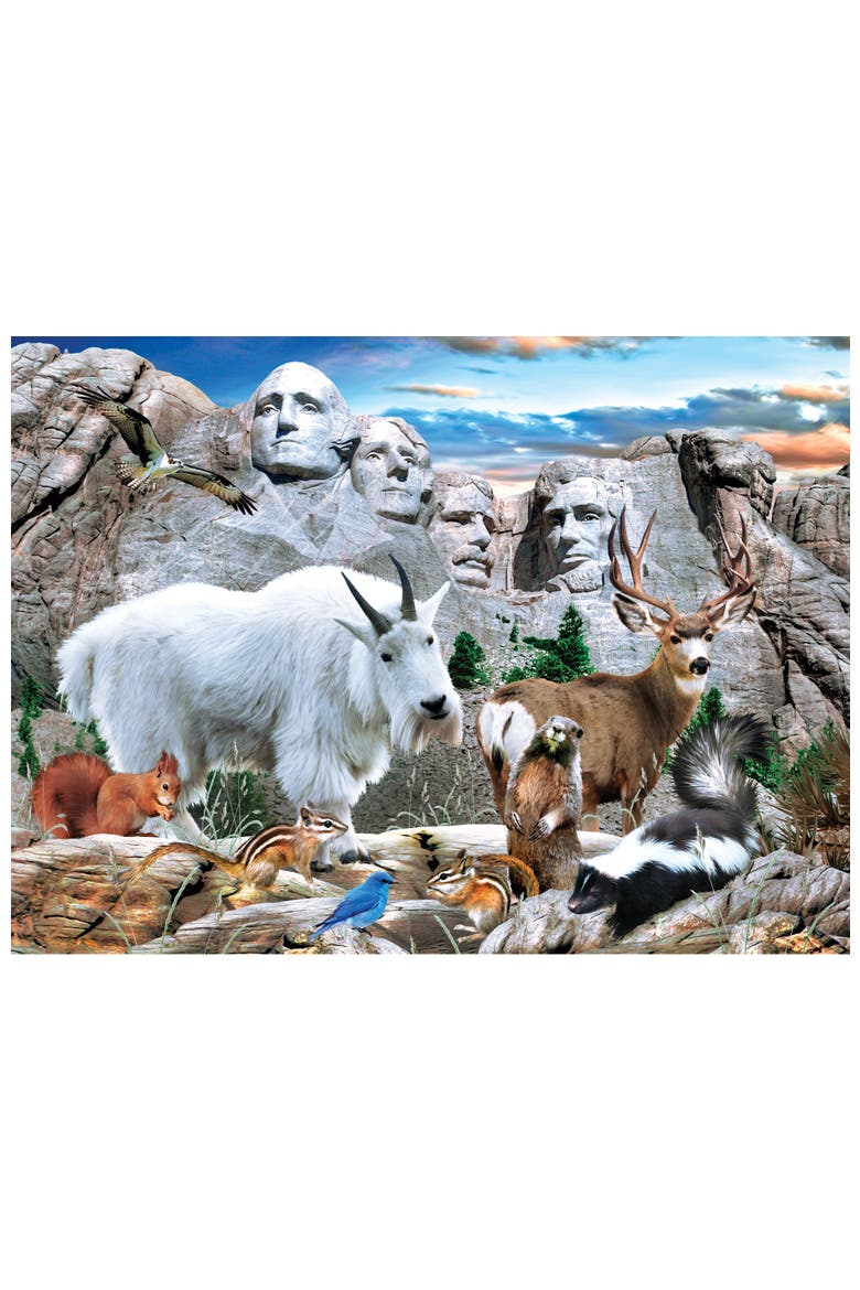 Wildlife of Mount Rushmore 100pc Puzzle, Alternate, color, Multicolor