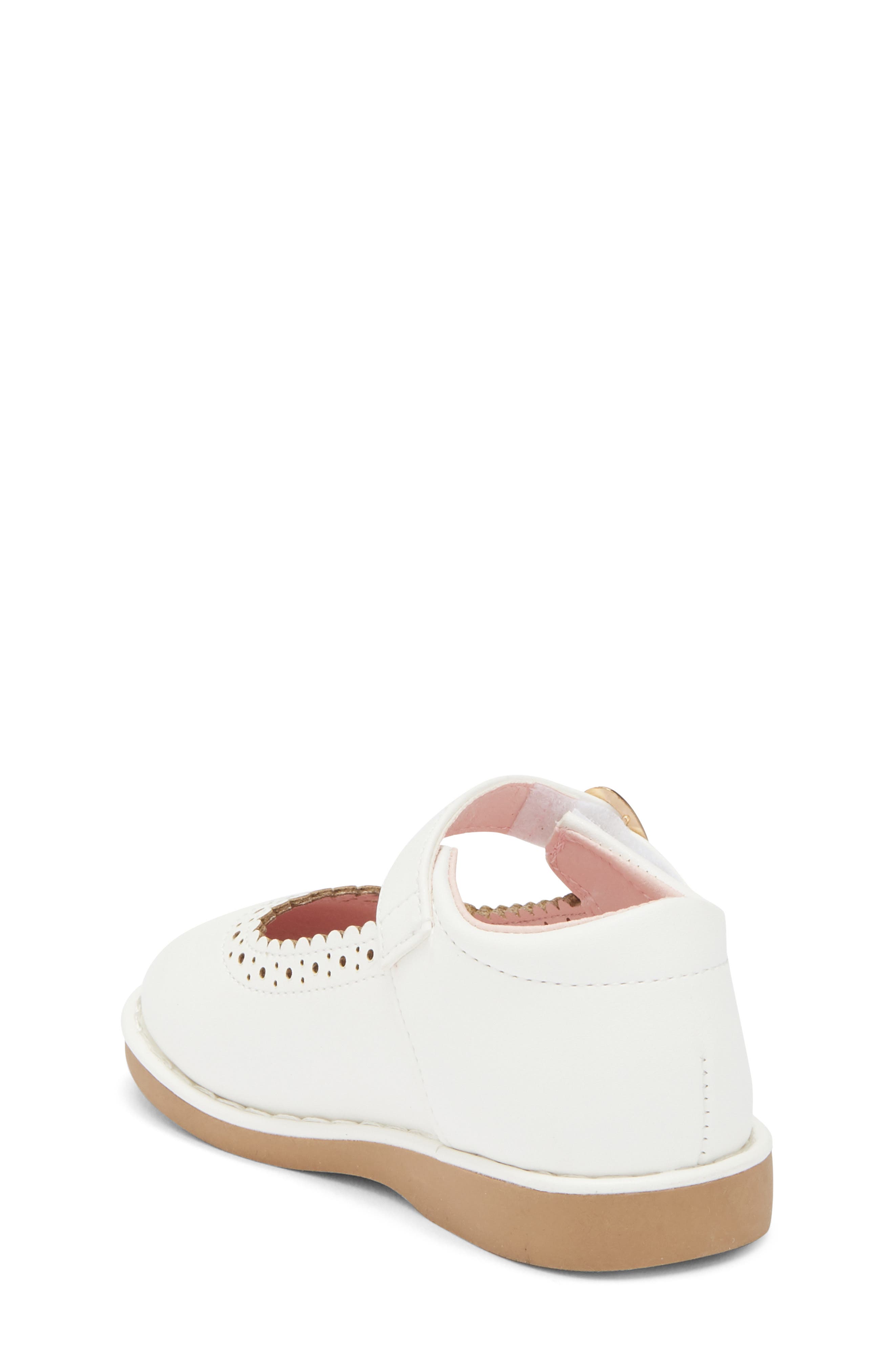 Nordstrom Kids' Elani Mary Jane Flat, Alternate, color, White