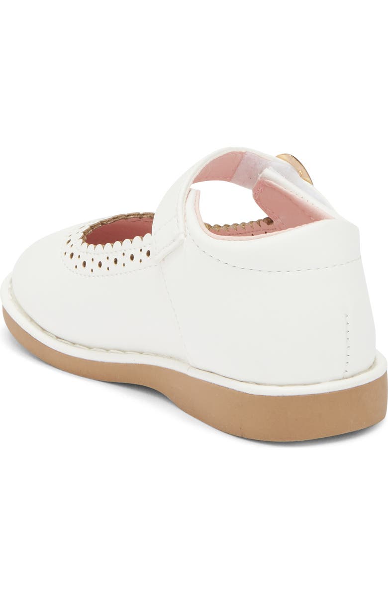 Nordstrom Kids' Elani Mary Jane Flat, Alternate, color, White