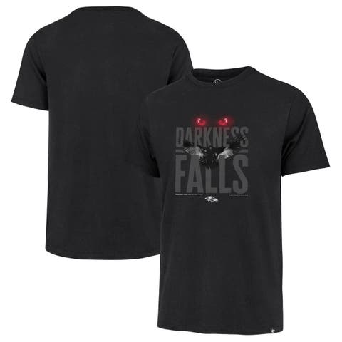 Men's '47 Black Baltimore Ravens Darkness Falls Franklin T-Shirt