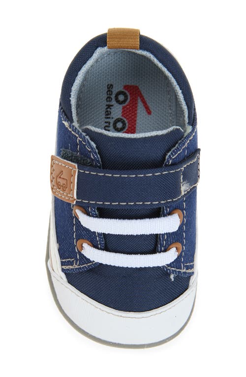 See Kai Run Stevie Mini Sneaker In Navy Denim