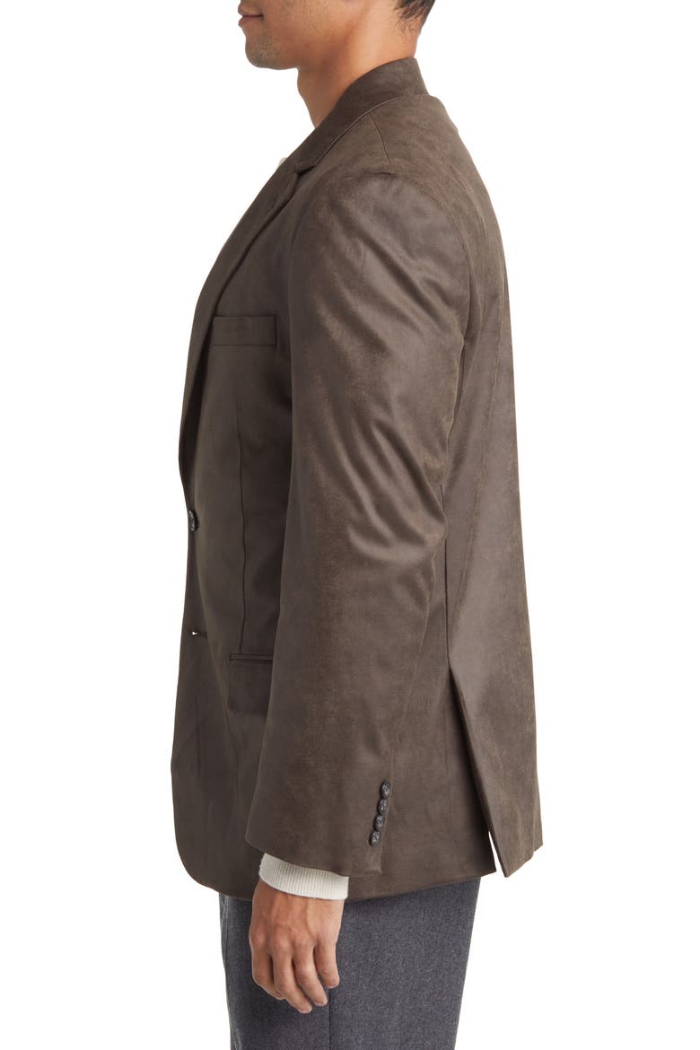 Norris Faux Suede Sport Coat, Alternate, color, MUSHROOM