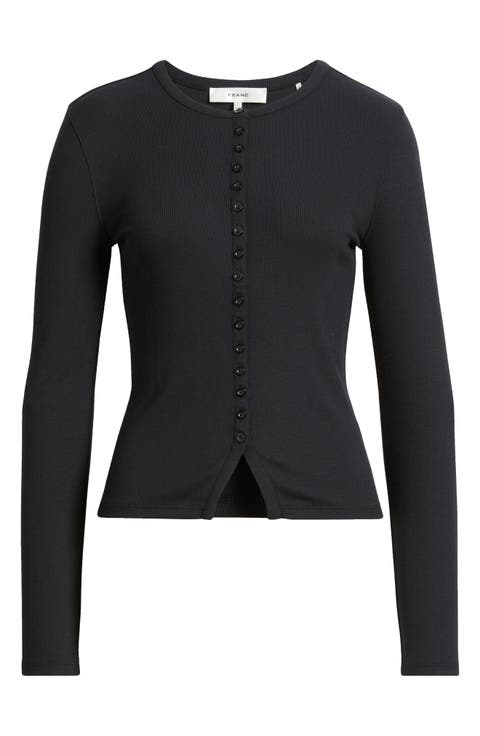 The Rib Splay Stretch Modal Cardigan