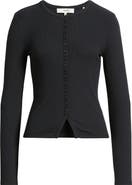FRAME The Rib Splay Stretch Modal Cardigan