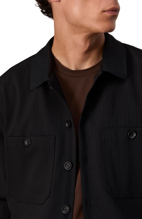 Rag & Bone Black Hyde Striped Overshirt