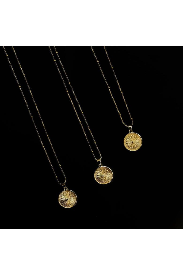 Solara Necklace, Alternate, color, Gold