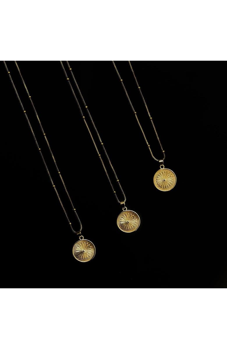 Ivy & Pearl Co. Solara Necklace, Alternate, color, Gold