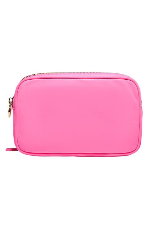 Double Zip Nylon Pouch