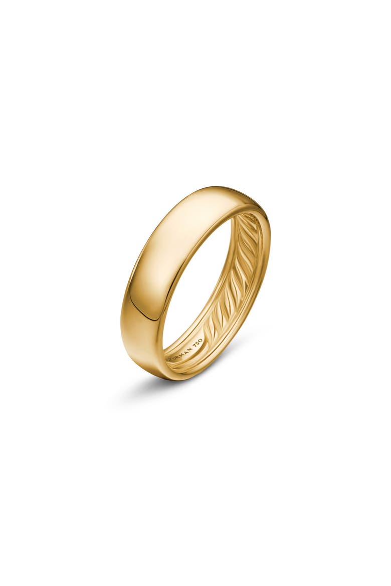 DY Classic Band in 18K Gold, Alternate, color, GOLD