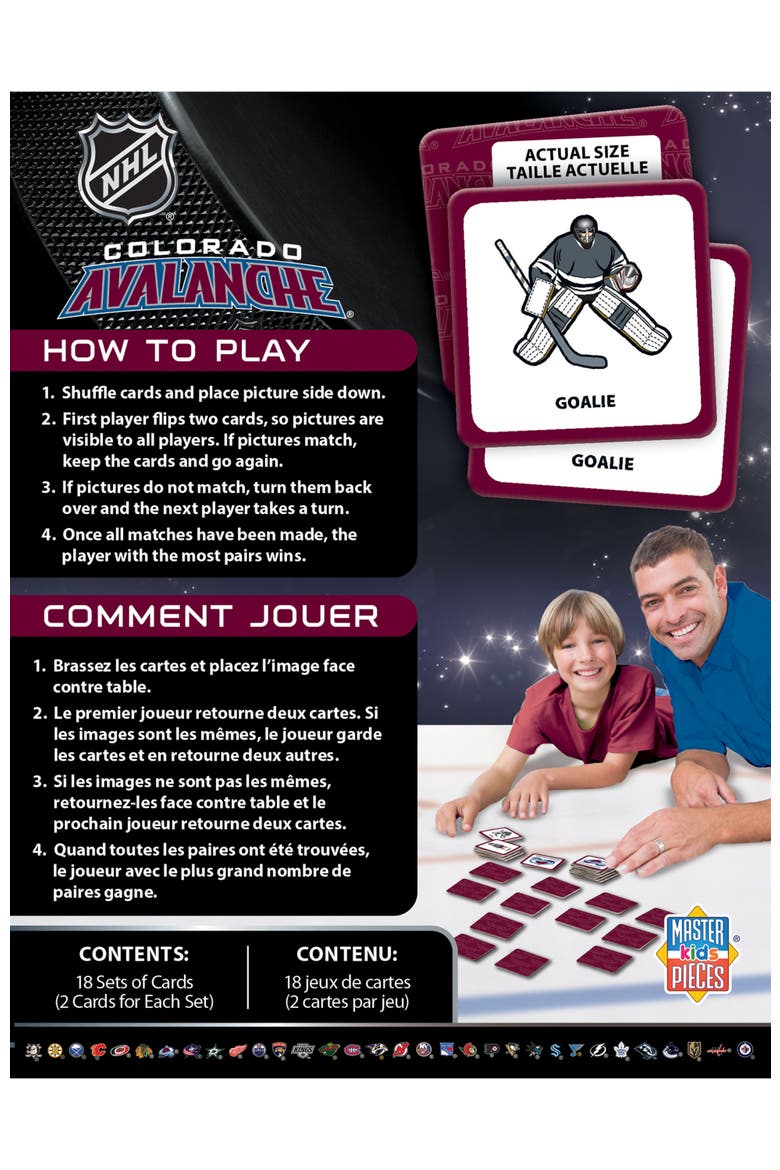Colorado Avalanche Matching Game, Alternate, color, Multicolor