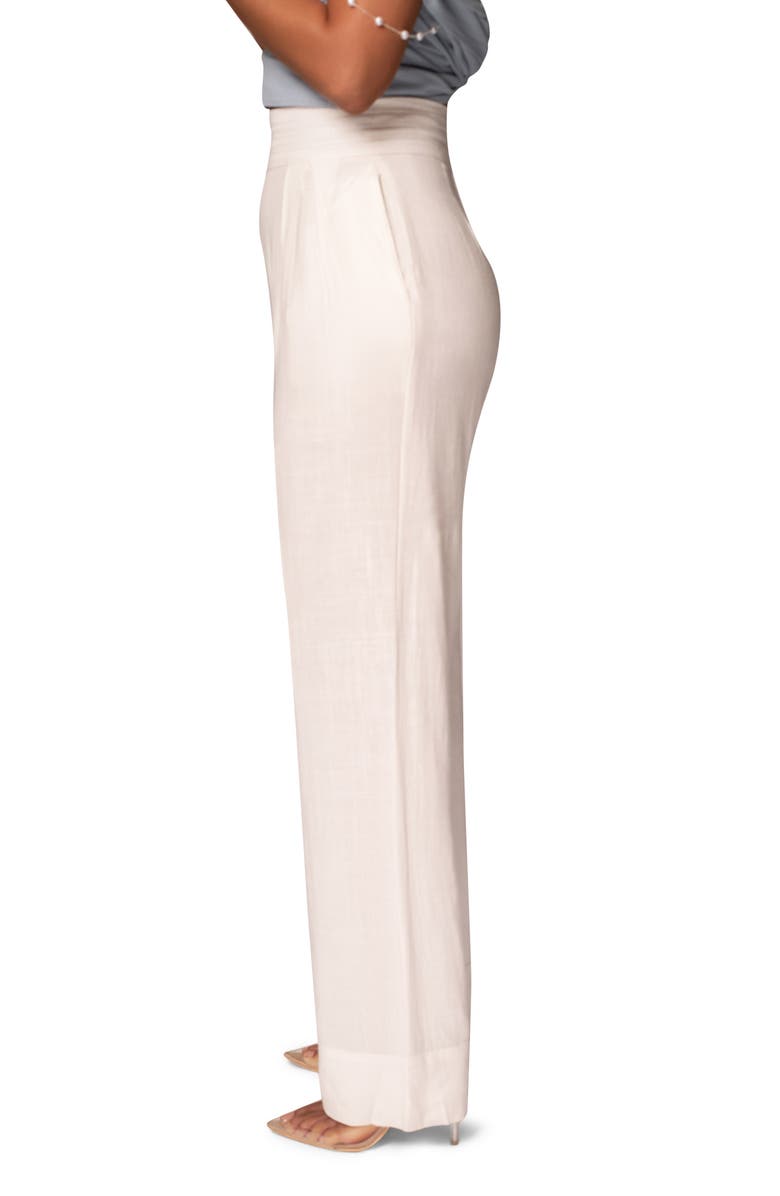 JLUXLABEL Villa Views Cotton & Linen Pants, Alternate, color, 