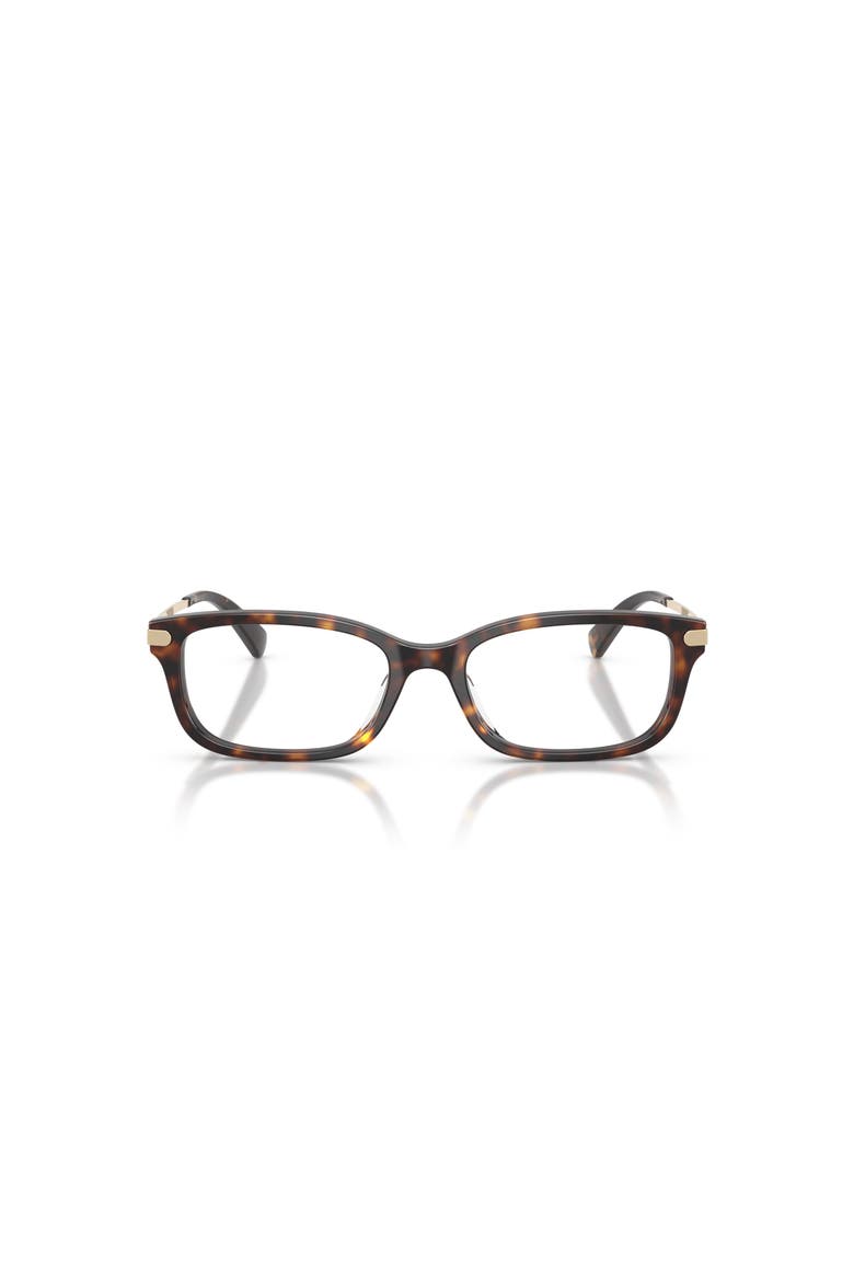52mm Rectangle optical glasses, Alternate, color, Tortoise