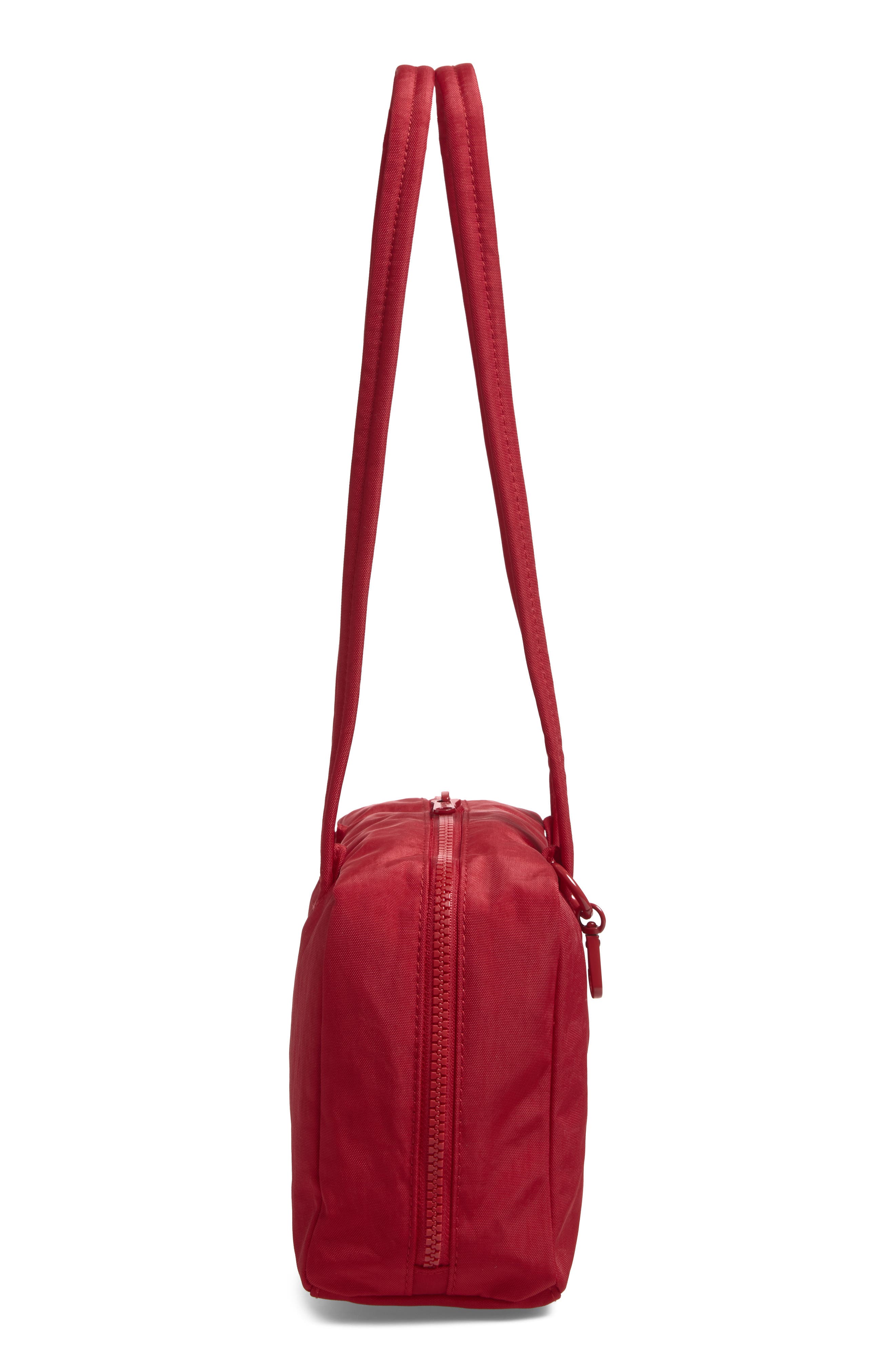 Nylon Bowler Bag, Alternate, color, CHERRY