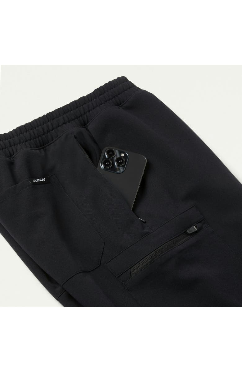 JAANUU Osmo Men's 8-Pocket Classic Scrub Jogger, Alternate, color, Black