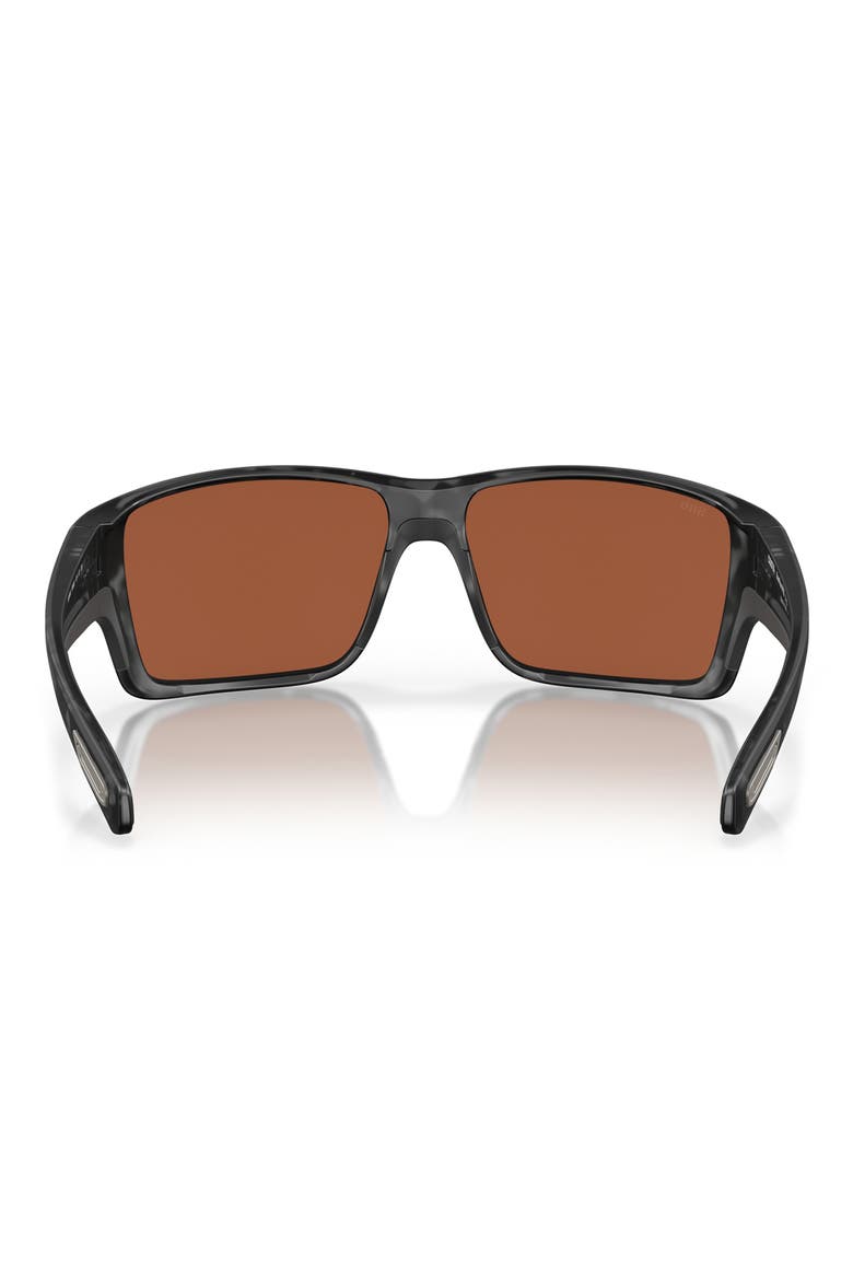 Reefton Pro 65mm Polarized Rectangular Sunglasses, Alternate, color, TIGER SHARK / GREEN 580G